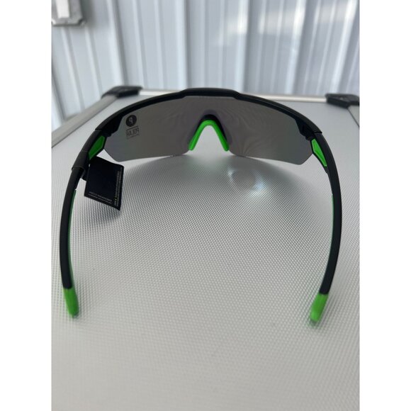Kreedom Polarized Sports Sunglasses UV Protection Black Green Unisex Cycling NEW - Picture 4 of 6